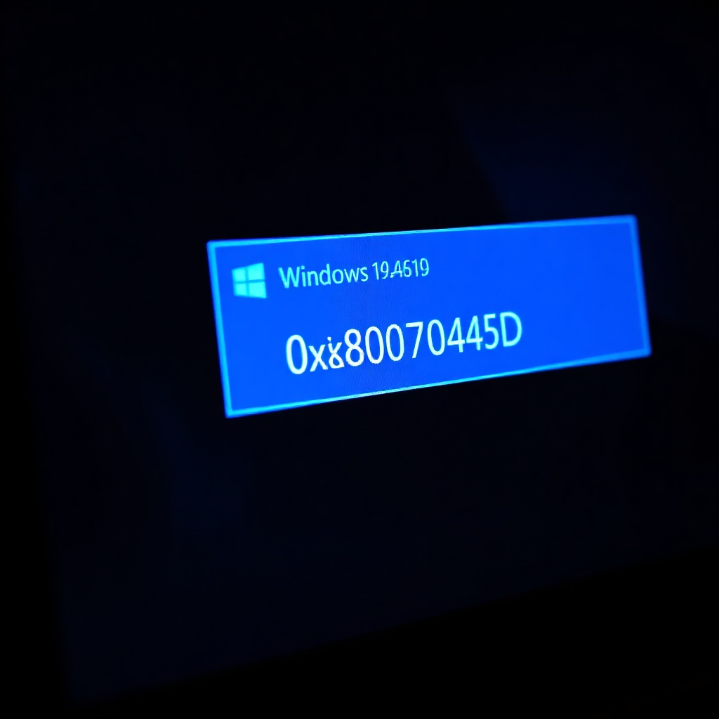 0x8007045D Hatası