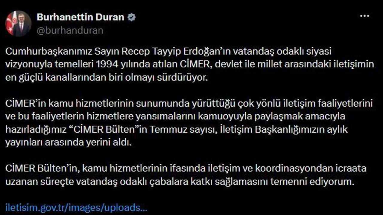 CİMER Başvuruları