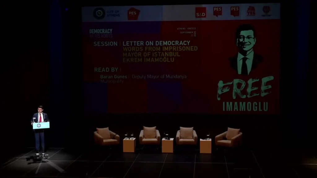 İmamoğlu’ndan Atina’daki demokrasi buluşmasına mesaj: “İstanbullu bugün ‘Benim oyum hâlâ geçerli mi?’ diye sorabilir”